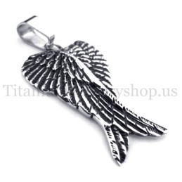Muoti Eagle Wings Titaaniriipus