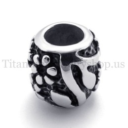 Ellipsoidinen Kukkien Koristeinen Onnenhelmi-Titaaniriipus