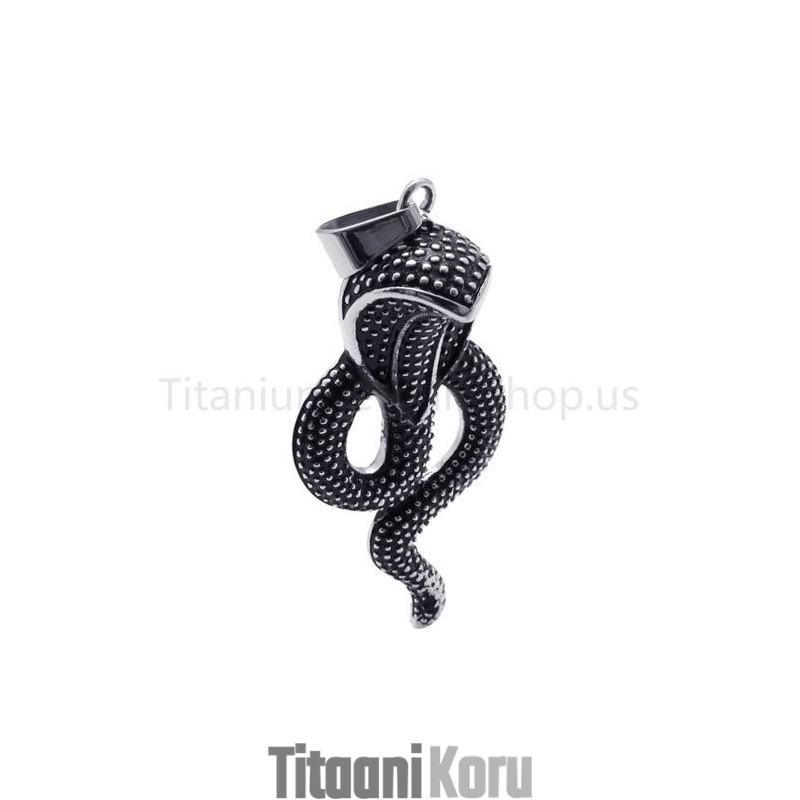 Uusi Klassinen Kuningaskobra-Titaaniriipus
