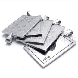 Uudet Hopeiset Pelikorttiriipukset Titaanista