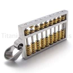 Uusi Kultainen Abacus-Titaaniriipus