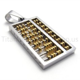 Uusi Kultainen Abacus-Titaaniriipus