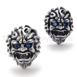 Blue-Eyes Lion Retro Titanium -Korvakoruilla
