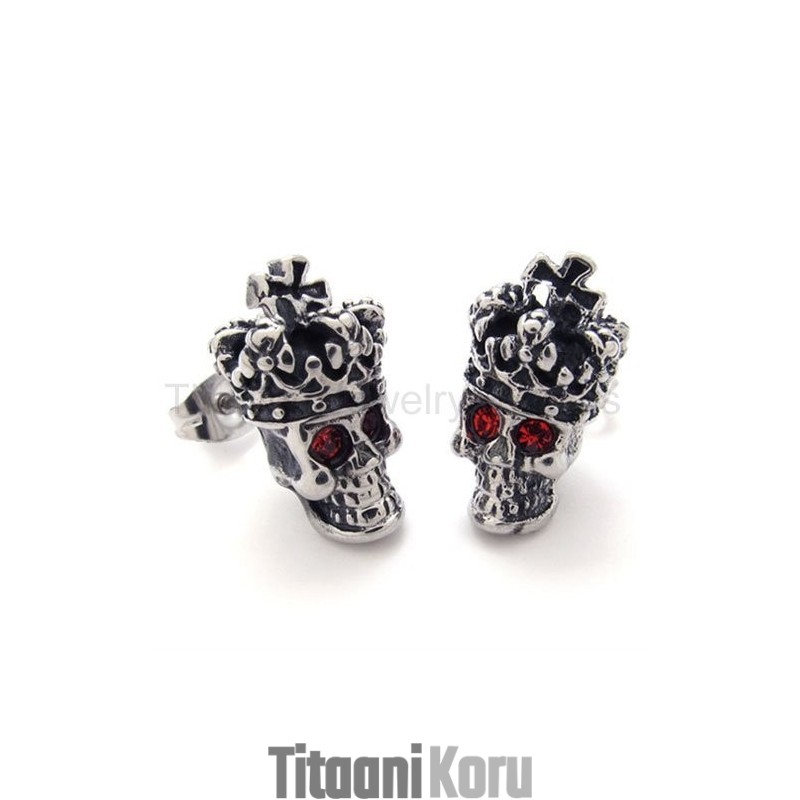 Red-Eyes Crown Skull Titanium -Korvakorut Red-Eyes Crown Skull Titanium -Korvakorut