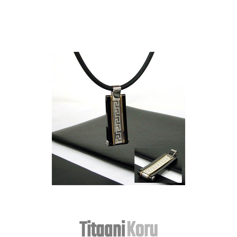 Hieno Mies Glyfi Titaanikaulakoru Riipus Tyyli Hieno Mies Glyfi Titaanikaulakoru Riipus Tyyli