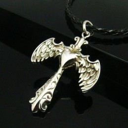 Cool Man Angle Wing Cross -Riipus, Puhdasta Titaania