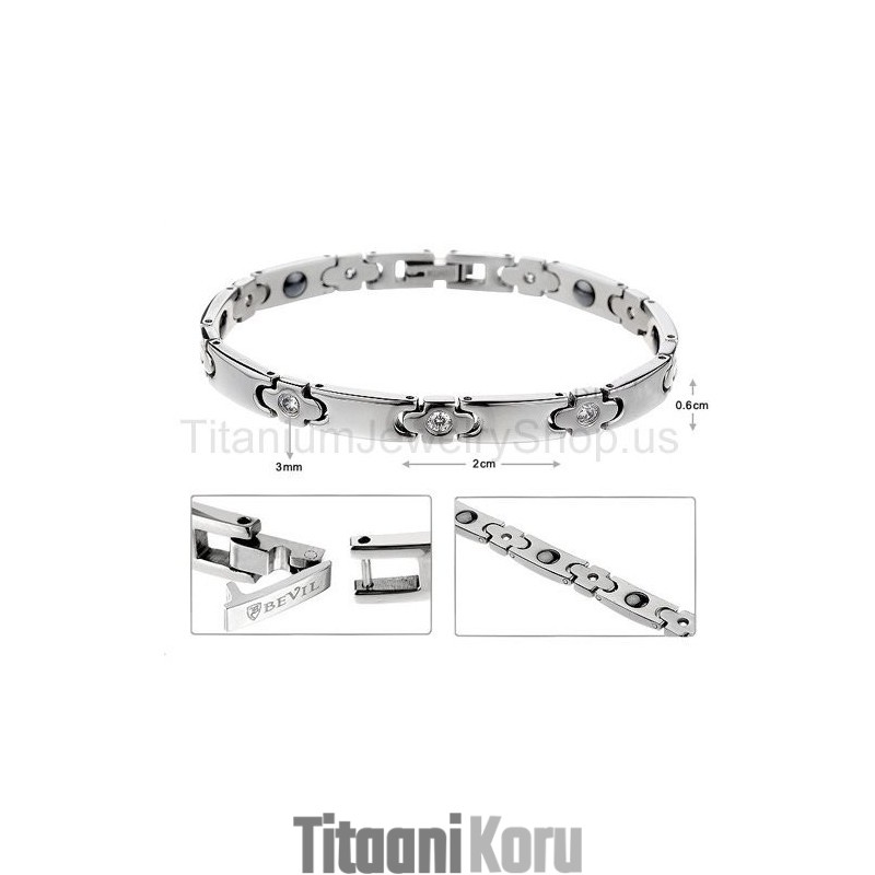 7 Tuuman Naisten Titaanirannekoru