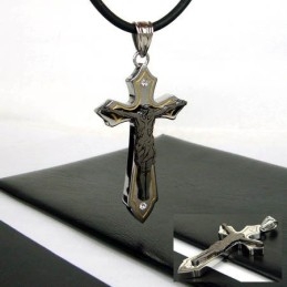 Man Juses Cross -Riipus Titaaniteräksestä (Vapaa Ketju)