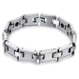Volframihopea H-Link Magneettinen Energiaterveysrannekoru C748