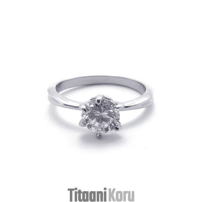 Timantti-Titaanisormus