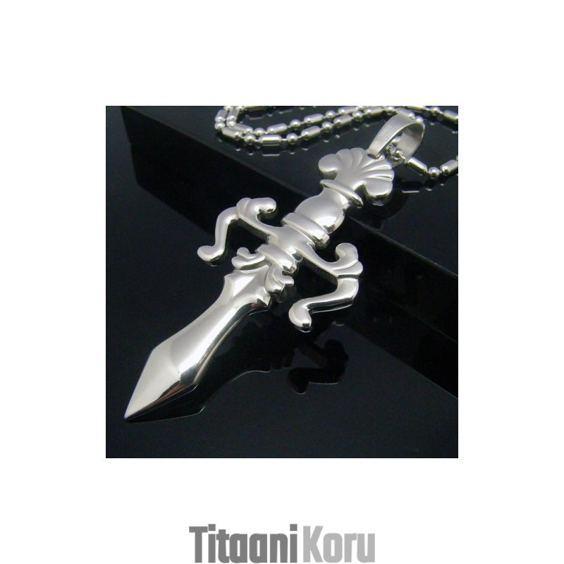 Cool Man Shining Sword Cross -Riipus, Puhdasta Titaania Cool Man Shining Sword Cross -Riipus, Puhdasta Titaania