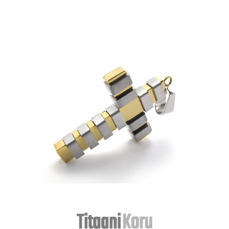 Kultainen Titaaniristiriipus Kultainen Titaaniristiriipus