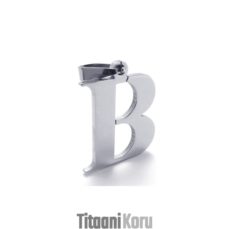 Titaani-Kirjain "B" -Riipus