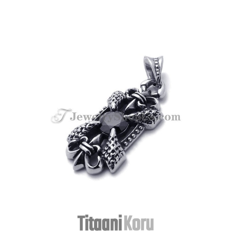 Elegantti Titaaniriipus Mustalla Zirkonilla Elegantti Titaaniriipus Mustalla Zirkonilla