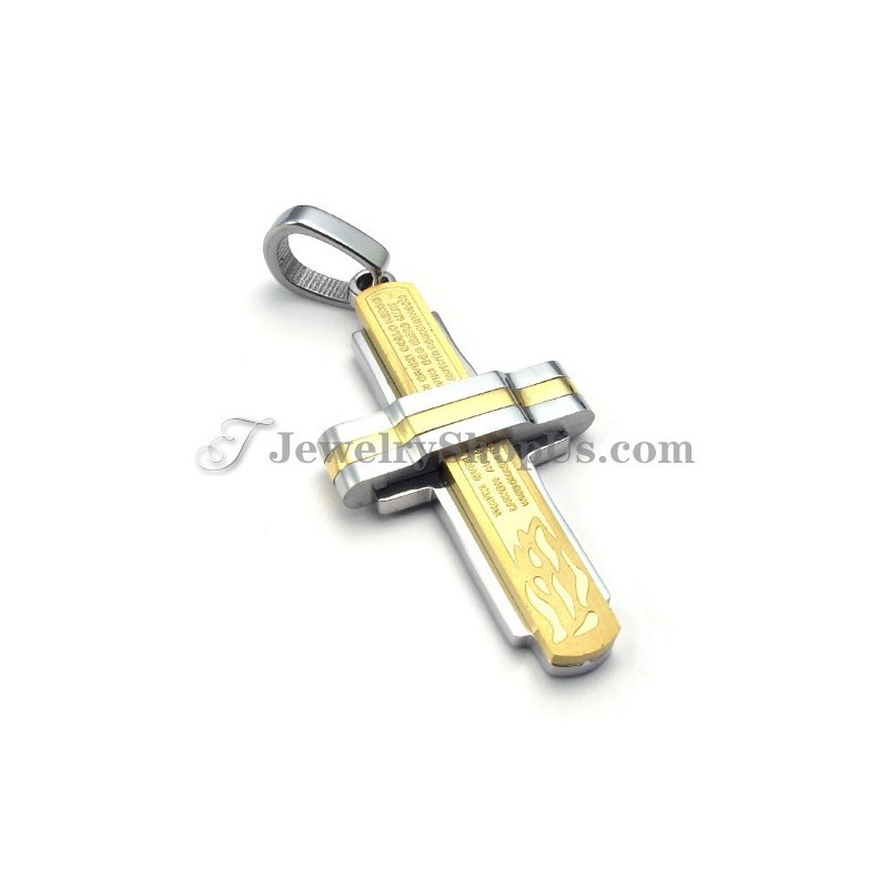 Upea Kultainen Titaaniristiriipus Upea Kultainen Titaaniristiriipus