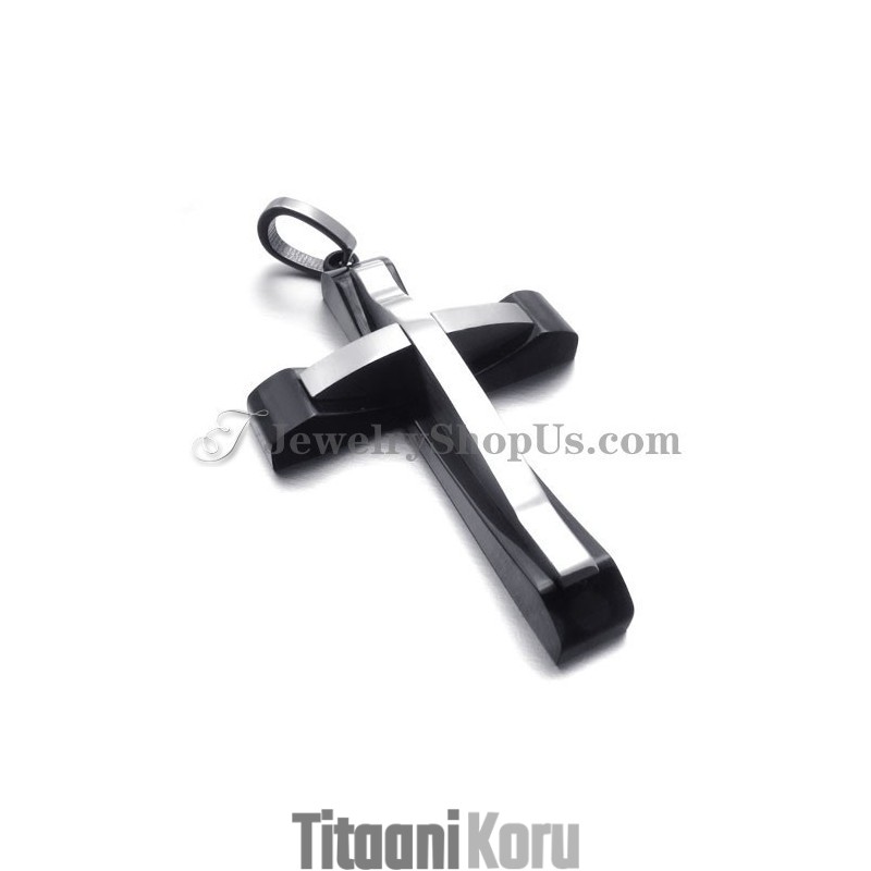 Elegantti Titaaninen Musta Ristiriipus Elegantti Titaaninen Musta Ristiriipus