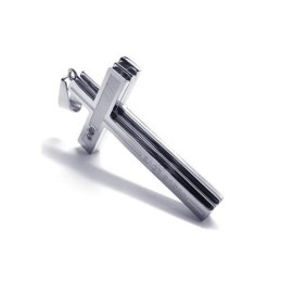 Miesten Hopeinen Puhdasta Titaania Oleva Kaulakoru, Ristiriipus (Uusi)