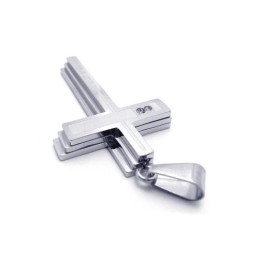 Miesten Hopeinen Puhdasta Titaania Oleva Kaulakoru, Ristiriipus (Uusi)