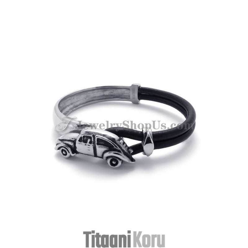 Elegantti Nahkaranneke Titaanilla Elegantti Nahkaranneke Titaanilla
