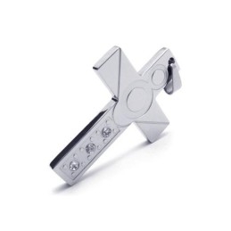 Miesten Hopeinen Puhdasta Titaania Oleva Kaulakoru, Ristiriipus (Uusi)