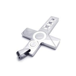 Miesten Hopeinen Puhdasta Titaania Oleva Kaulakoru, Ristiriipus (Uusi)